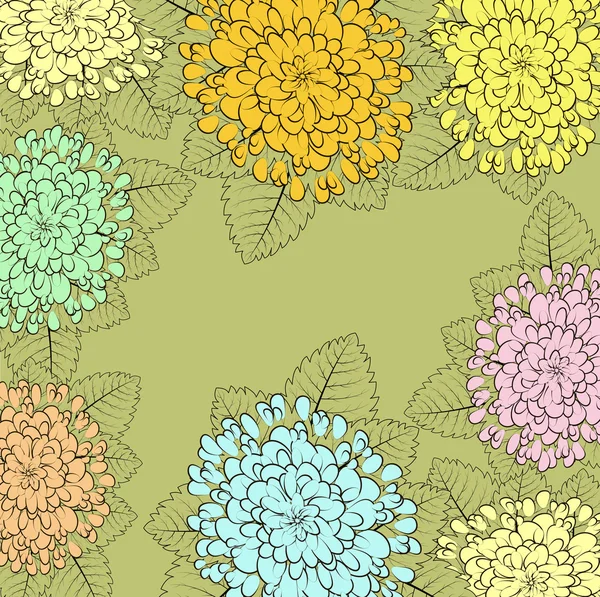 Stijlvolle floral achtergrond — Stockvector