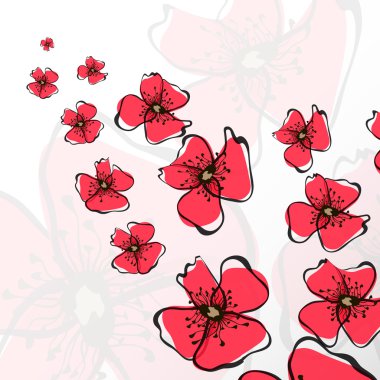 haşhaş vektör arka plan