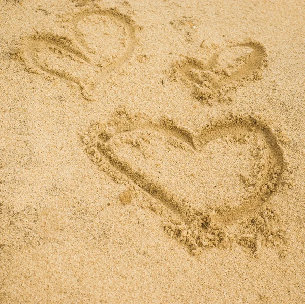 Napis na piasku — Zdjęcie stockowe