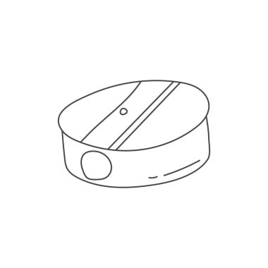 Kalem açıcı el çizimi çocuk çizimleri ve boyama kitapları için uygun