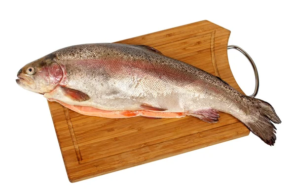 Salmon on the cutting board — Stock Photo, Image