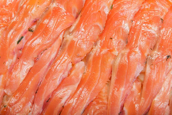 Thin slices of salmon — Stock Photo, Image