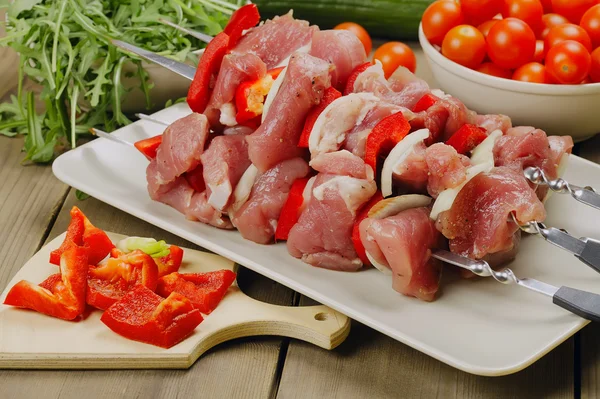 ham kebab - et şiş üzerinde kavurma için