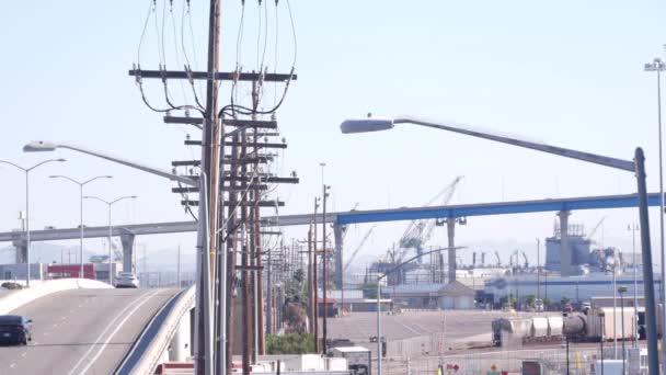 Sanayi bölgesi, San Diego ABD 'de üretim ya da üretim bölgesi. Coronado. — Stok video