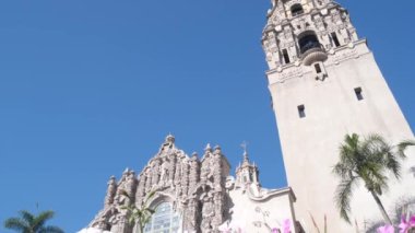 İspanyol sömürge mimarisi, Bell Tower, çiçek, San Diego Balboa Parkı