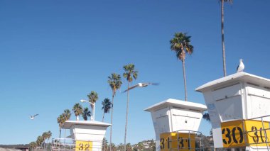 Cankurtaran standı ya da cankurtaran kulesi kulübesi, Kaliforniya sahilinde sörf güvenliği, ABD