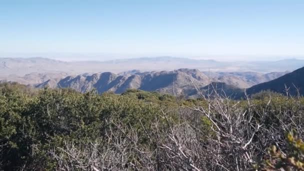 Montanhas Colinas Vale Deserto Califórnia Natureza Dos Eua Caminhadas Trekking — Vídeo de Stock