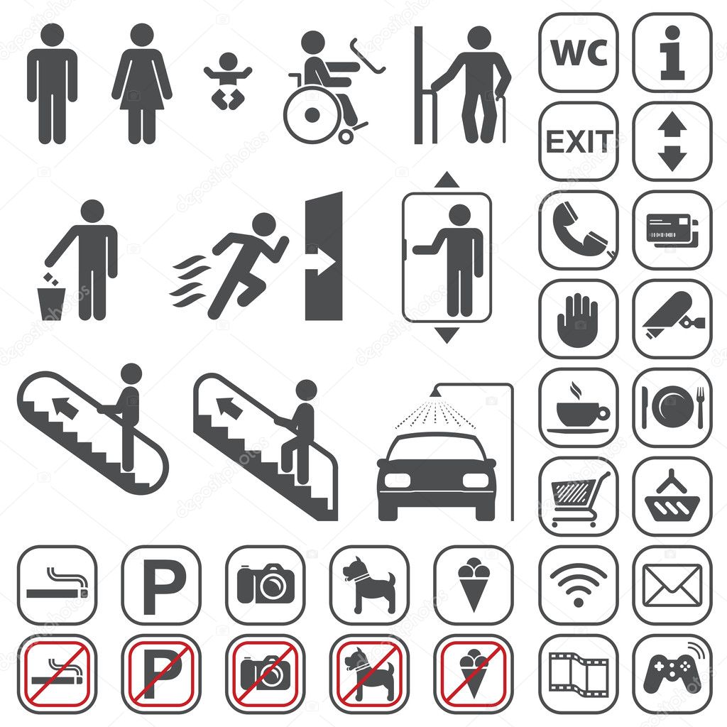 Vektorgrafiken Toilette Piktogramm Vektorbilder Toilette Piktogramm Depositphotos