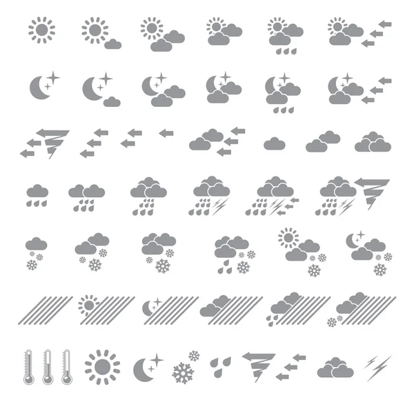Погода іконки — стоковий вектор