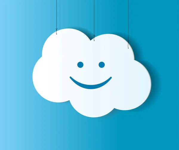 Cloud shaped banner — Stock Vector