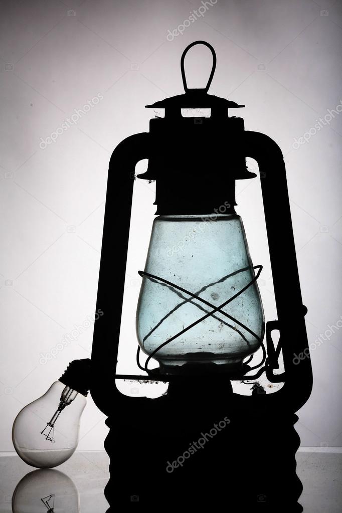 antique lamp, end of the world, an abstract photo studio