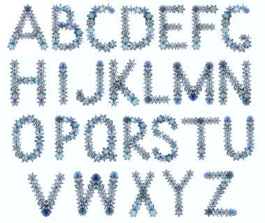 kar taneleri alfabesi