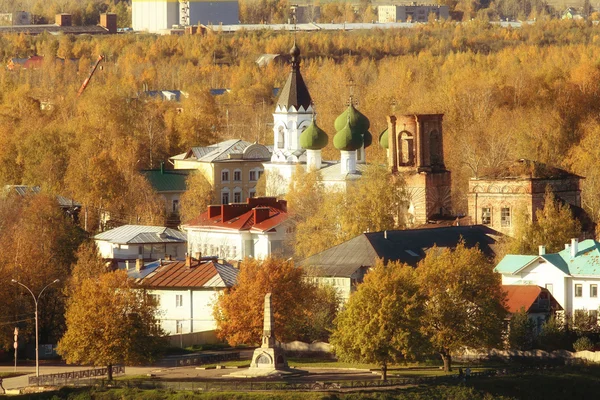 Città, case vista dall'alto, architettura, vologda — Foto Stock