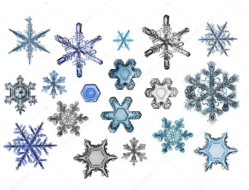 collection of snowflakes