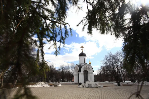 Steinkapelle, orthodoxe Kirche, Russland — Stockfoto