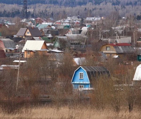 Landscape of a russian village — Stock Photo, Image