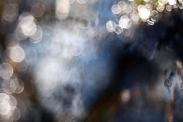 Blurred blue water reflections. Bokeh — Stock Photo, Image