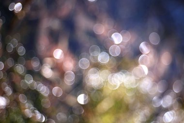 bulanık mavi su yansımalar. bokeh