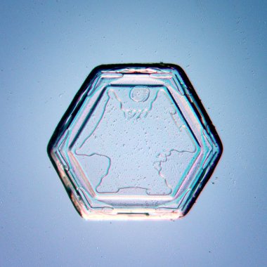 doğal kar tanesi makro