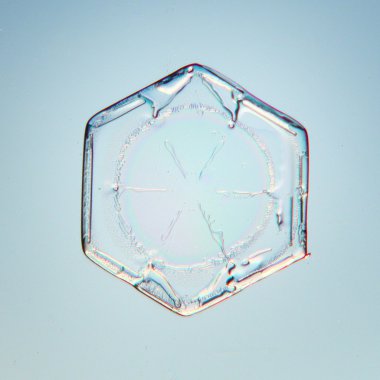 doğal kar tanesi makro