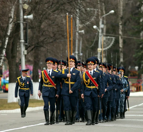 Ensayo de desfile en Rusia — Foto de Stock