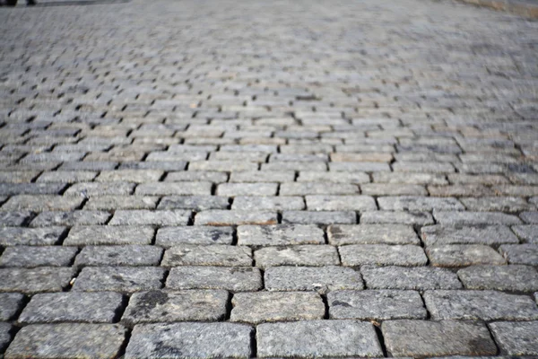 Texture of cobblestone road, red square — Stock Photo, Image