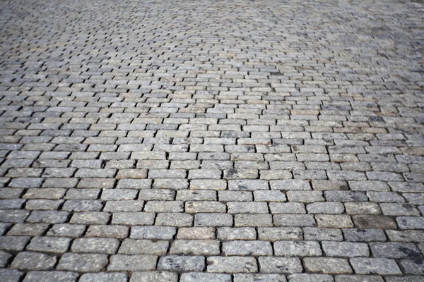 Texture of cobblestone road, red square — Stock Photo, Image