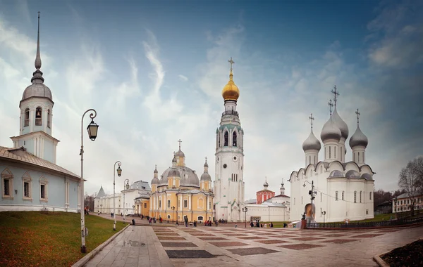 Panorama landskap ortodoxa kyrkan — Stockfoto