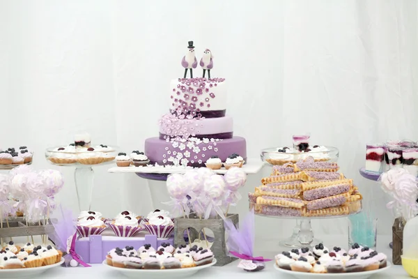 Tabel bruiloft decoraties — Stockfoto