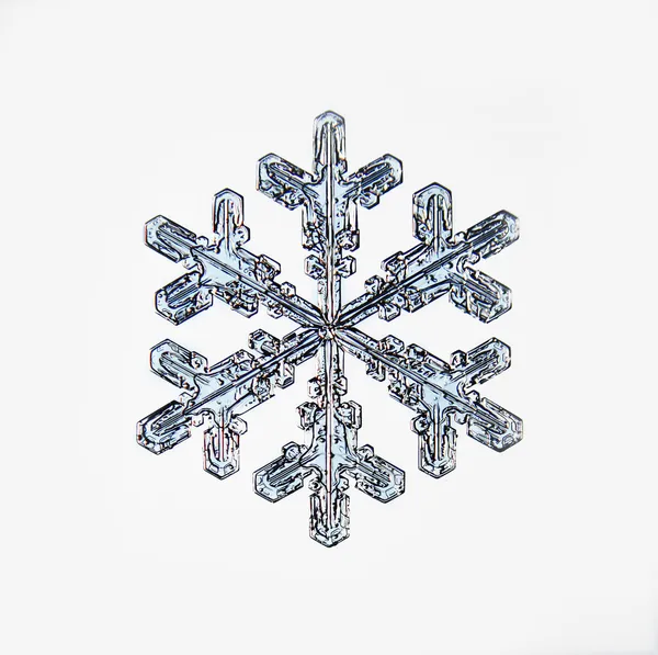 Сніжинка ізольовані — стокове фото