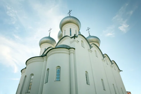 Church domes against the sky — Stock Photo, Image