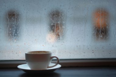 Bir fincan cappuccino kahve.