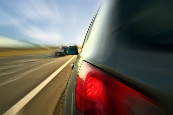 Highway travel cars blur — Stock Photo, Image