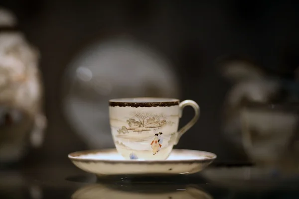 Conjunto de chá, porcelana velha — Fotografia de Stock