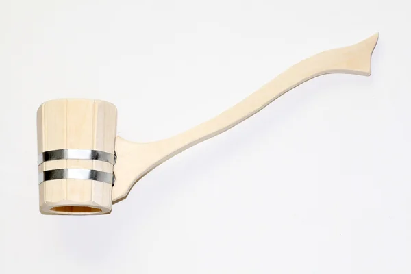 Wooden ladle for the sauna — Stock Photo, Image