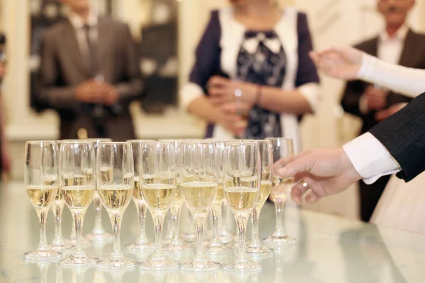 Recepção de champanhe — Fotografia de Stock