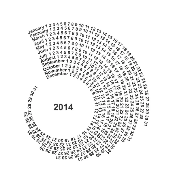Kalendarz spiralny — Zdjęcie stockowe
