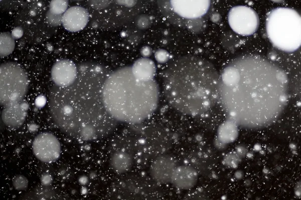 Schnee Bokeh Textur — Stockfoto