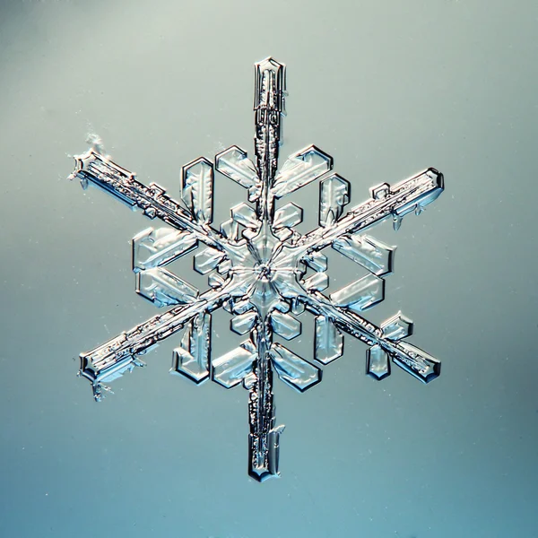 Schneeflocken-Eiskristalle — Stockfoto