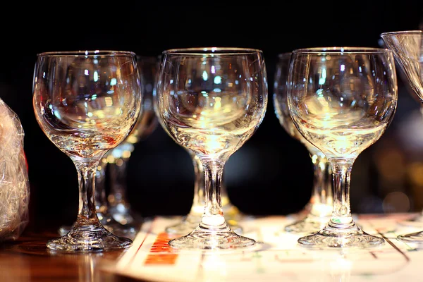 Glass goblets Stock Photo