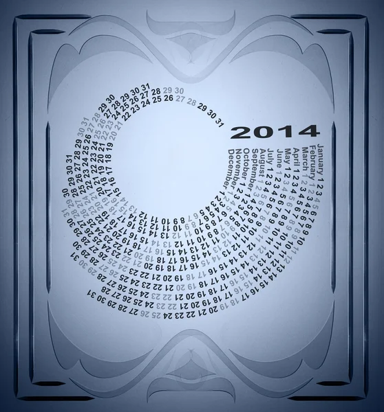 Calendario 2014 — Foto de Stock