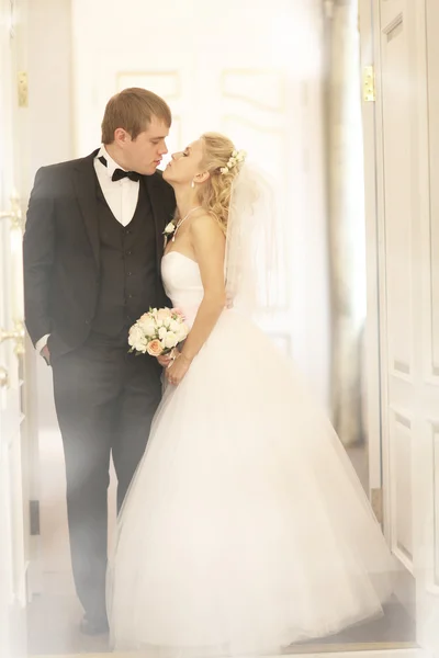 Bride and groom at wedding — Stock Photo, Image