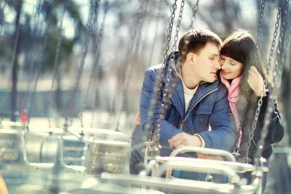 Amantes beijando — Fotografia de Stock