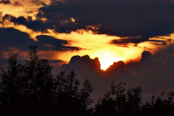 Solnedgång himlen — Stockfoto