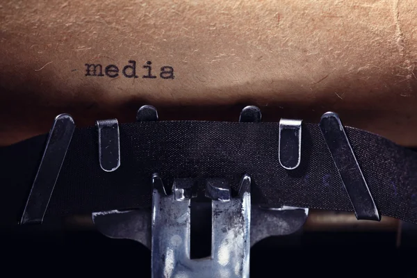 Mediální nápis — Stock fotografie