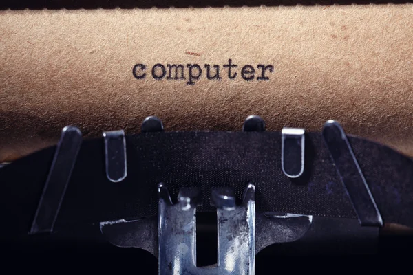 Computer inscriptie — Stockfoto