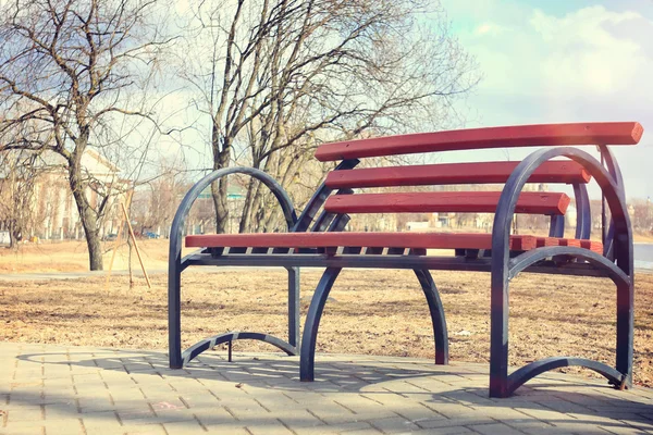 Parque de bancos — Foto de Stock