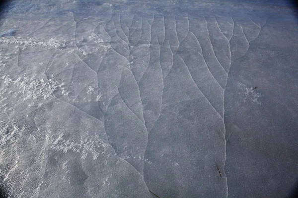 Cracked ice texture — Stock Photo, Image