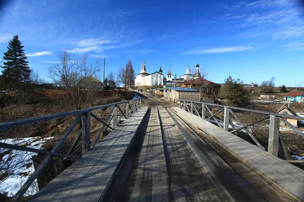 Mosteiro na Rússia — Fotografia de Stock