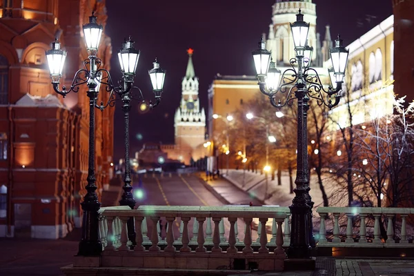 Кремль ночью — стоковое фото